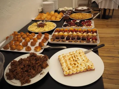 Buffet de desserts de l'Hôtel du Parc au Mont Dore